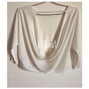Drop back White Top worn once!